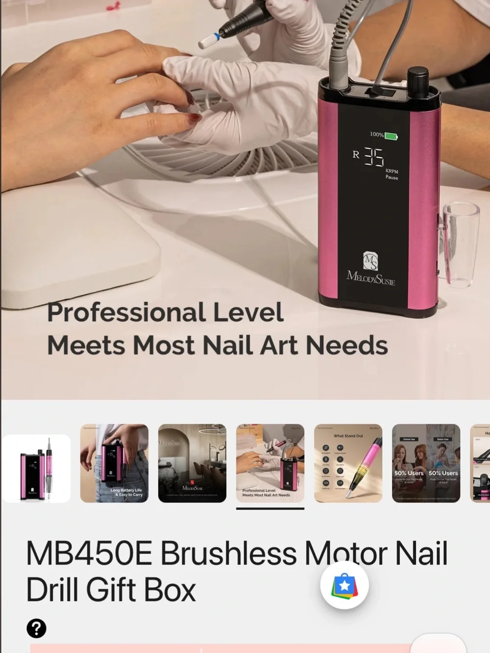 MelodySusie MB450E Brushless Motor Nail Drill